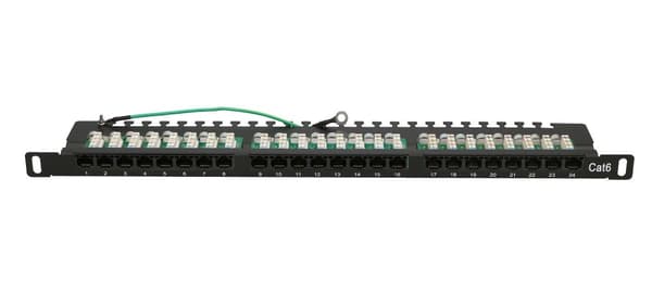 Extralink CAT6 UTP 0.5U | Patchpanel | 24 porte