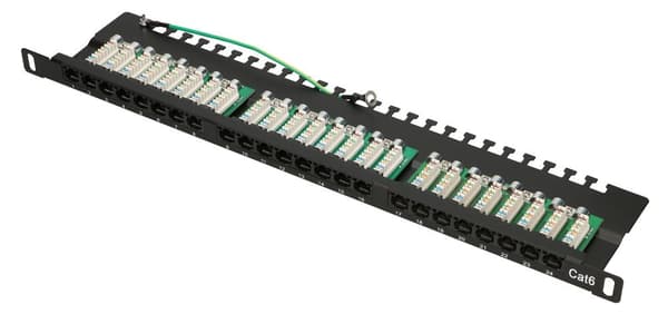 Extralink CAT6 UTP 0.5U | Patchpanel | 24 porte