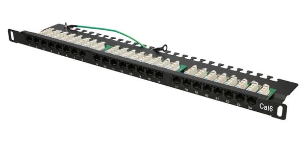 Extralink CAT6 UTP 0.5U | Patchpanel | 24 porte