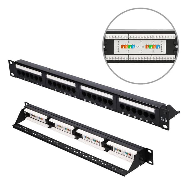 Extralink CAT5E UTP V2 | Patchpanel | 24 porte