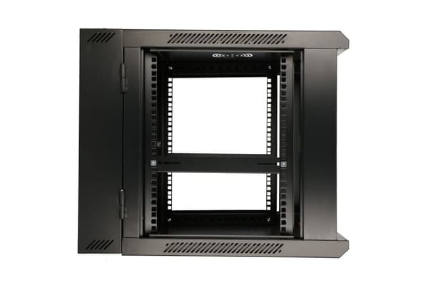 Extralink 12U 600x600 AZH Sort | Rackskab | væghængt, to-delt