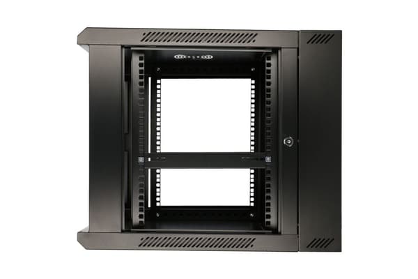 Extralink 12U 600x600 AZH Sort | Rackskab | væghængt, to-delt