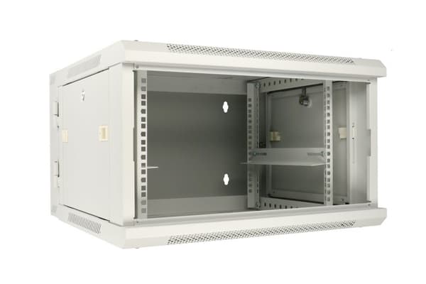 Extralink 6U 600x600 AZH Grå | Rackskab | væghængt, to-delt
