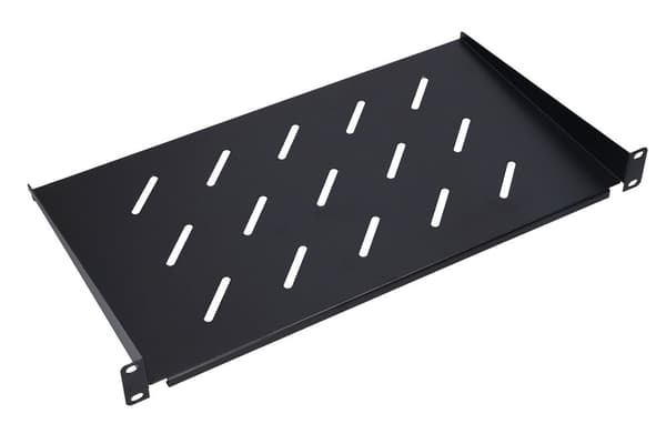 Extralink 1U 350mm Sort | Hylde | 19", til hængende garderobeskabe