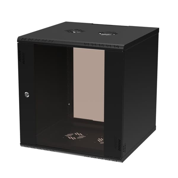 Extralink Premium 12U 600x600 Svart | Rackskåp | Verktygsfri montering, väggmonterad