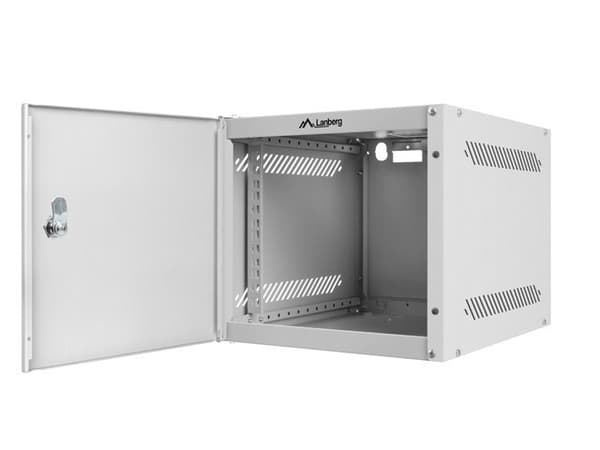 LANBERG 10" VÄGGMONTAT RACKSKÅP 4U (280X310, SVART)