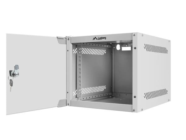 LANBERG VÄGGMÄNT 10" RACKSKÅP 4U (280X310, GRÅ)