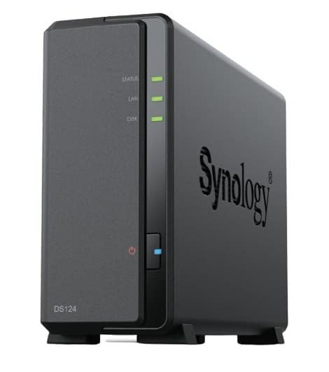 Synology DiskStation DS124 NAS/lagringsserver Desktop Ethernet LAN Svart RTD1619B