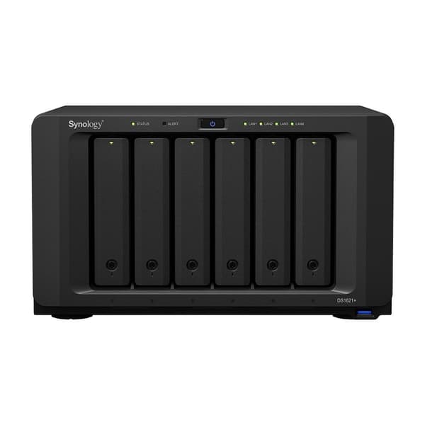 Synology DiskStation DS1621+ NAS/lagringsserver Desktop Ethernet LAN Svart V1500B Svart