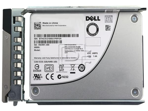 DELL 1.92TB 2.5" SFF 12Gbps Mixed Use 512E sed FIPS-140 SAS SSD 345-BCGG