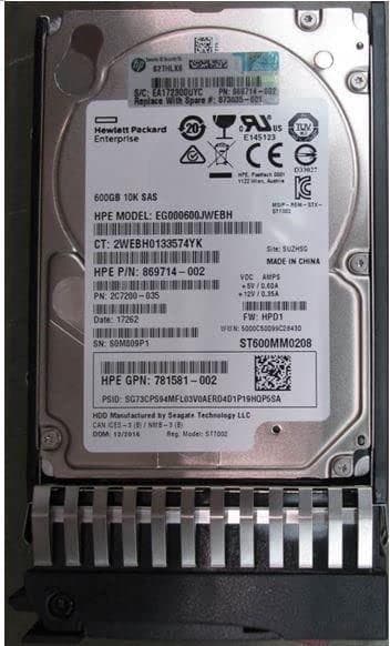 HP HDD 600 GB 12G 10K SFF SAS ST DS, 873035-001 (DS)