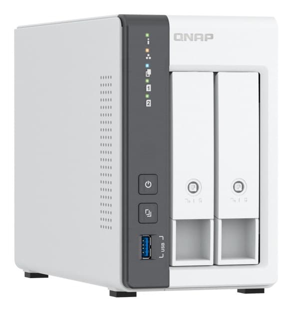 QNAP TS-216G NAS/lagringsserver Tower Ethernet LAN Vit Cortex-A55