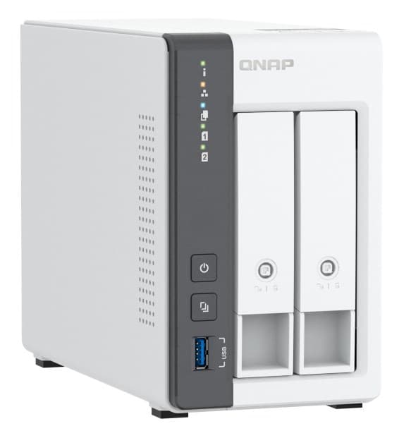 QNAP TS-216G NAS/lagringsserver Tower Ethernet LAN Vit Cortex-A55