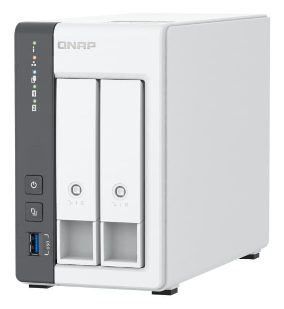 QNAP TS-216G NAS/lagringsserver Tower Ethernet LAN Vit Cortex-A55