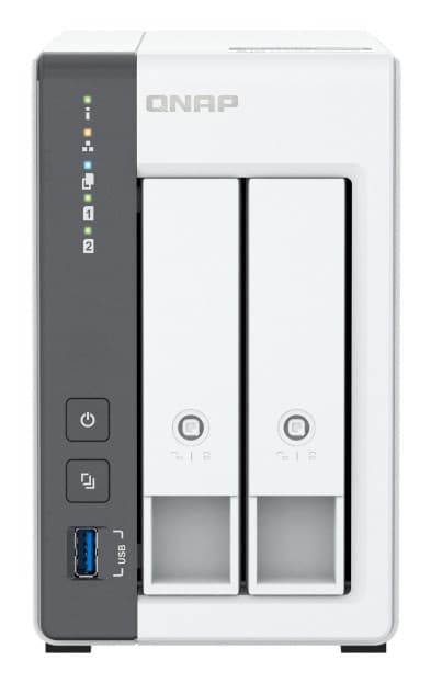 QNAP TS-216G NAS/lagringsserver Tower Ethernet LAN Vit Cortex-A55