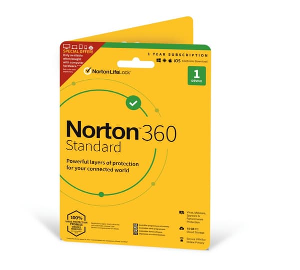 Norton - 360 Standard 10GB 1 User 1 Device 12 Months Nordic