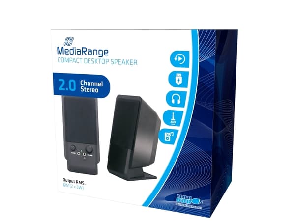 MediaRange - Högtalare - för persondator - 6 Watt (Total)