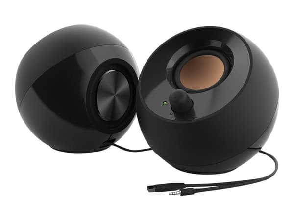 Creative Pebble - Høyttalere - for PC - 4.4 watt (Total) - svart