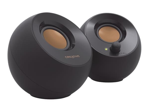 Creative Pebble - Högtalare - för persondator - 4.4 Watt (Total) - svart
