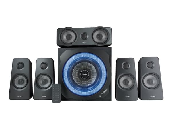 Trust GXT 658 TYTAN - Høyttalersystem - 5,1 kanaler - 90 watt (Total) - svart