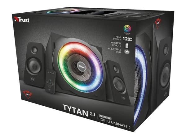 Trust GXT 629 Tytan - Kaiutinjärjestelmä - PC:lle - 2.1-kanavainen - 60 Watt (Yhteensä)