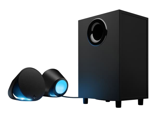 Logitech G560 - Högtalarsystem - för persondator - 2.1-kanals - trådlös - Bluetooth - USB - 120 Watt (Total)