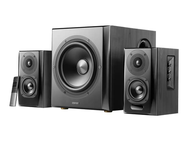 Edifier S351DB - Høyttalersystem - for PC - 2,1 kanaler - trådløs - Bluetooth - 150 watt (Total)