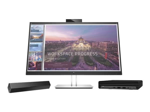 HP S101 - Lydplanke - for skjerm - 2.5 watt - svart (grillfarge - svart) - for HP 280, 34, Z1 G9; Elite 600 G9, 800 G9; EliteDesk 80X G8; Pro 400 G9;