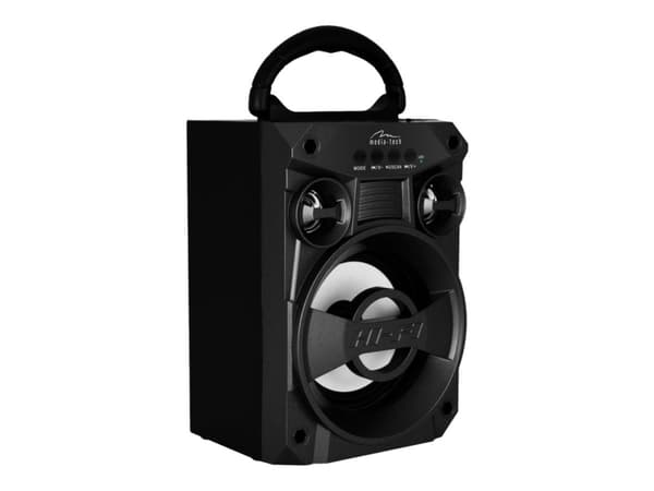 Media-Tech BOOMBOX LT, 6 W, 120 - 18000 Hz, Langaton, 2.1+EDR, Kannettava stereokaiutin, Musta