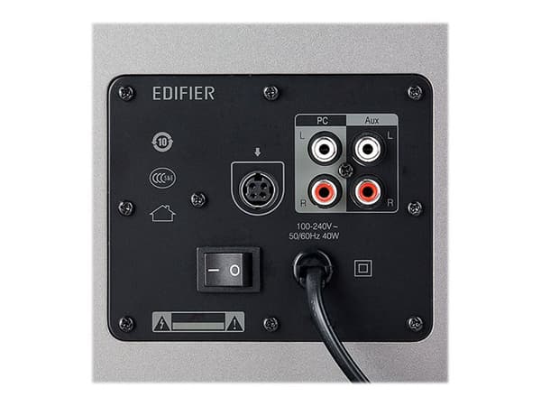 Edifier Studio R1600TIII - Högtalare - bokhylla - 30 Watt - 2-vägs - grå, trämönster