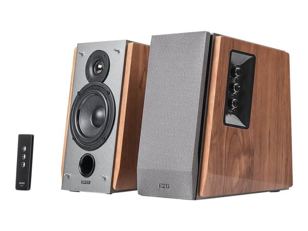 Edifier Studio R1600TIII - Högtalare - bokhylla - 30 Watt - 2-vägs - grå, trämönster