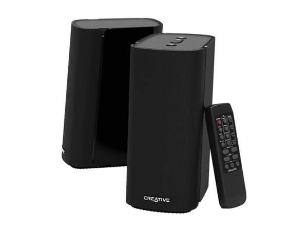 Creative T100 - Högtalare - för persondator - trådlös - Bluetooth - 40 Watt (Total) - svart