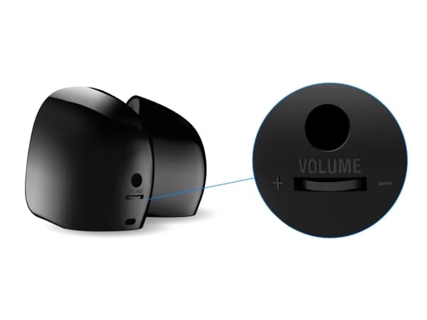 Genius SP-Q160, 2.0 kanaler, Kabel, 6 W, 150 - 20000 hz, 4 O, Svart, Blå
