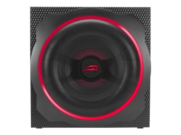 SPEEDLINK GRAVITY CARBON RGB - Høyttalersystem - for PC - 2,1 kanaler - trådløs - Bluetooth - 60 watt (Total)