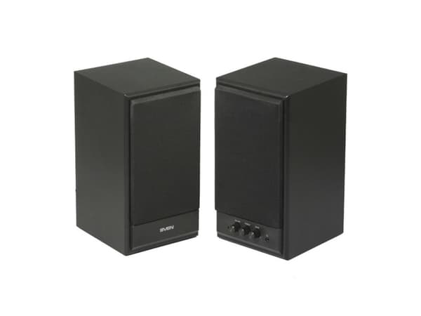 SVEN SPS-702, 2.0 kanaler, Kabel, 46 W, 40 - 22000 hz, Svart