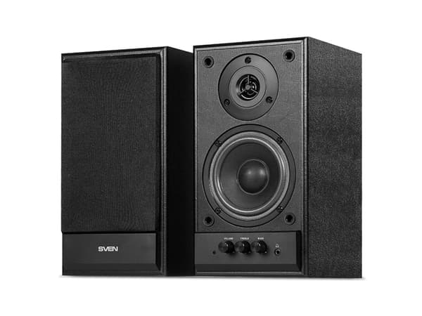 SVEN SPS-702, 2.0 kanaler, Kabel, 46 W, 40 - 22000 hz, Svart