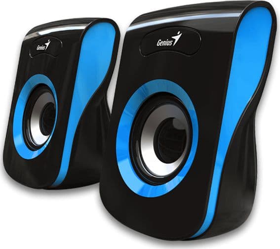 GENIUS-kaiutin SP-Q180 sininen, 2.0, 6 W, USB-virtalähde, 3,5 tuuman liitäntä, musta-sininen (31730026403)