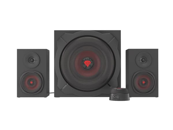 IMPAKT Helium 610BT, 2.1 kanavaa, 60 W, PC/notebook, Musta, Punainen, Puu, 1,7 m