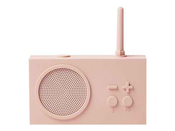 Lexon Tykho 3 - Harjaradio - 3 Watt - vaaleanpunainen väri