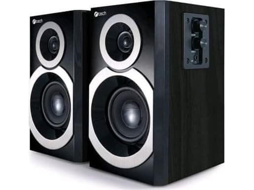 C-Tech C-TECH kaiuttimet SPK-310B, 2.0, puinen, musta