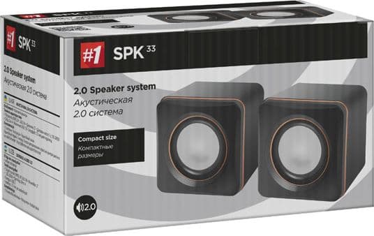 Defender SPK 33 - Högtalare - för persondator - USB - 5 Watt - svart, orange