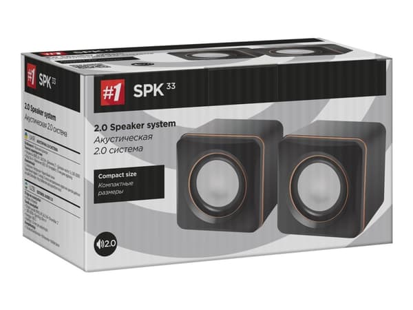 Defender SPK 33 - Högtalare - för persondator - USB - 5 Watt - svart, orange