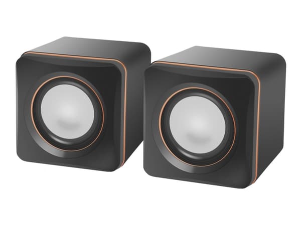Defender SPK 33 - Högtalare - för persondator - USB - 5 Watt - svart, orange