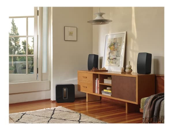 Sonos Five, Langallinen & langaton, Musta, Kosketus, Universaali, Sisäinen, AC