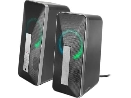 SPEEDLINK LAVEL, 2.0 kanavaa, Langallinen & langaton, 10 W, 120 - 20000 Hz, 2 O, Musta, Harmaa