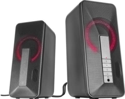 SPEEDLINK LAVEL, 2.0 kanavaa, Langallinen & langaton, 10 W, 120 - 20000 Hz, 2 O, Musta, Harmaa