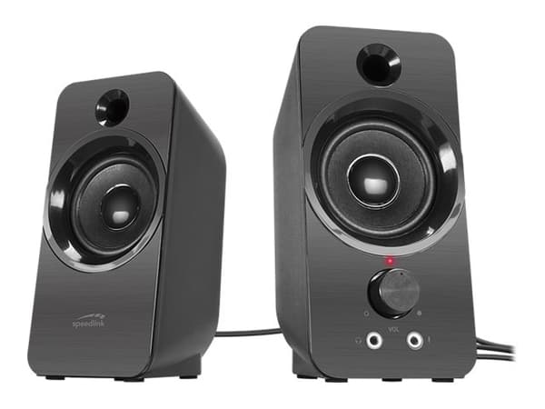 SPEEDLINK DAROC, 2.0 kanavaa, Langallinen, 6 W, 150 - 20000 Hz, 4 O, Musta