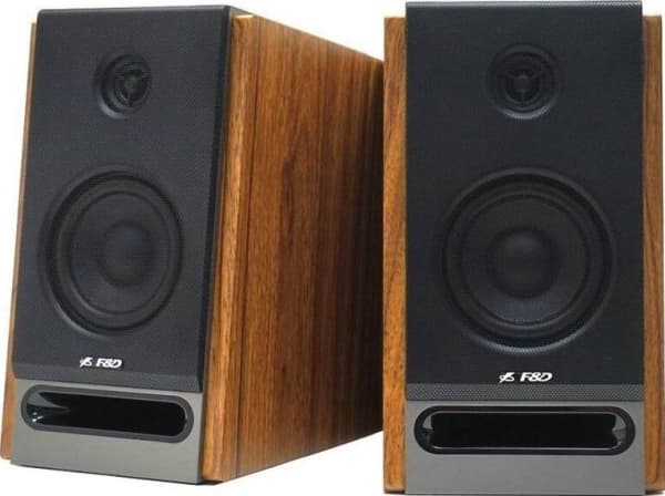 Datamaskinhøyttalere Fenda Multimedia - høyttaler F&D R27BT, Bluetooth 5.0, 25Wx2 (RMS), USB, optisk, AUX, uten fjernkontroll, tre