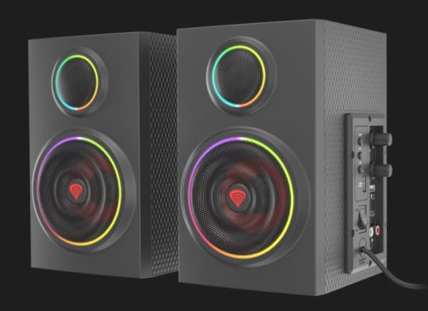 GENESIS Helium 300 BT, 2.0 kanaler, 24 W, PC /Laptop, Sort, Tre, Rotasjon