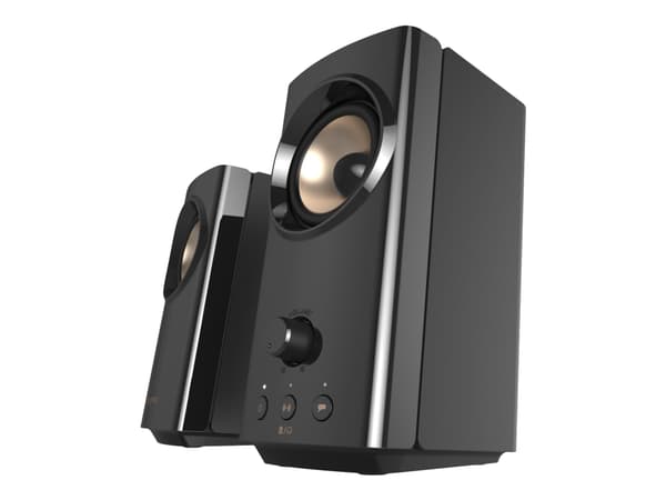 Creative T60 - Högtalare - för persondator - trådlös - Bluetooth - 30 Watt (Total) - svart